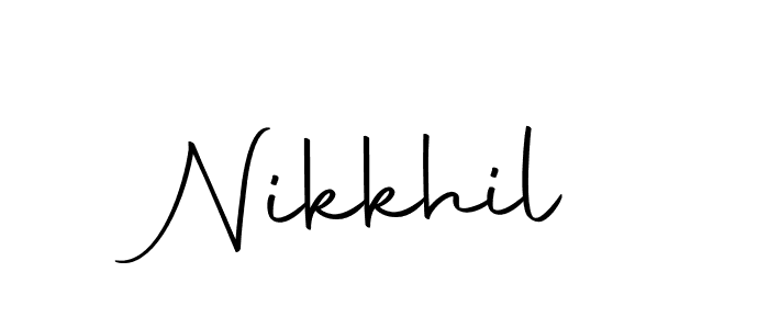 Use a signature maker to create a handwritten signature online. With this signature software, you can design (Autography-DOLnW) your own signature for name Nikkhil. Nikkhil signature style 10 images and pictures png