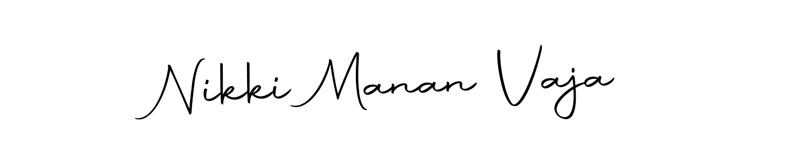 How to make Nikki Manan Vaja signature? Autography-DOLnW is a professional autograph style. Create handwritten signature for Nikki Manan Vaja name. Nikki Manan Vaja signature style 10 images and pictures png