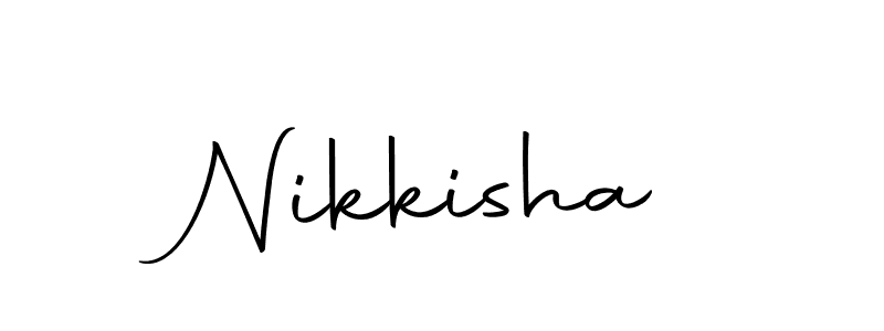 Design your own signature with our free online signature maker. With this signature software, you can create a handwritten (Autography-DOLnW) signature for name Nikkisha. Nikkisha signature style 10 images and pictures png