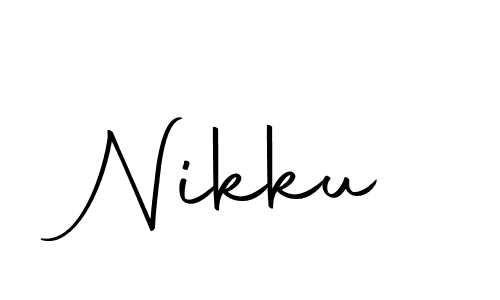 How to make Nikku signature? Autography-DOLnW is a professional autograph style. Create handwritten signature for Nikku name. Nikku signature style 10 images and pictures png