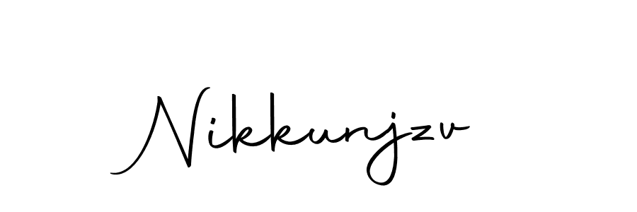 Autography-DOLnW is a professional signature style that is perfect for those who want to add a touch of class to their signature. It is also a great choice for those who want to make their signature more unique. Get Nikkunjzv name to fancy signature for free. Nikkunjzv signature style 10 images and pictures png