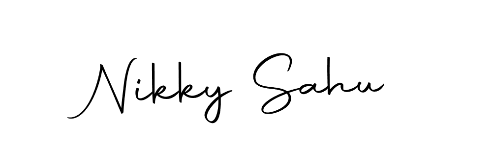 Create a beautiful signature design for name Nikky Sahu. With this signature (Autography-DOLnW) fonts, you can make a handwritten signature for free. Nikky Sahu signature style 10 images and pictures png