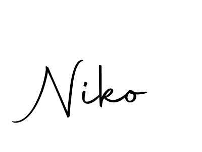 Make a beautiful signature design for name Niko. With this signature (Autography-DOLnW) style, you can create a handwritten signature for free. Niko signature style 10 images and pictures png