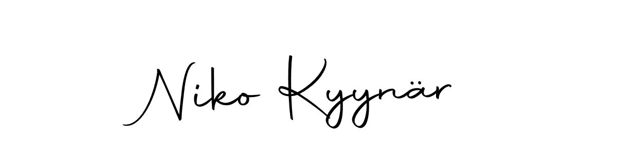 Use a signature maker to create a handwritten signature online. With this signature software, you can design (Autography-DOLnW) your own signature for name Niko Kyynär. Niko Kyynär signature style 10 images and pictures png