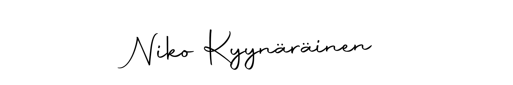 Use a signature maker to create a handwritten signature online. With this signature software, you can design (Autography-DOLnW) your own signature for name Niko Kyynäräinen. Niko Kyynäräinen signature style 10 images and pictures png