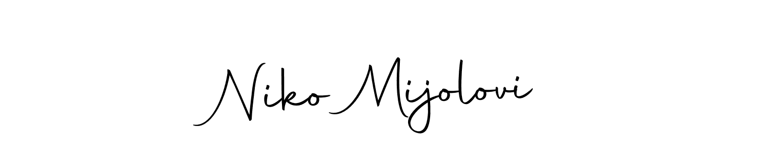 Autography-DOLnW is a professional signature style that is perfect for those who want to add a touch of class to their signature. It is also a great choice for those who want to make their signature more unique. Get Niko Mijolović name to fancy signature for free. Niko Mijolović signature style 10 images and pictures png