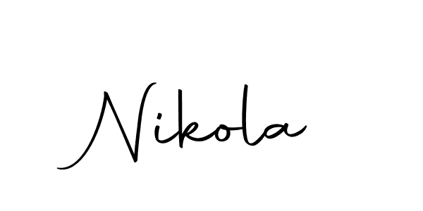 The best way (Autography-DOLnW) to make a short signature is to pick only two or three words in your name. The name Nikola include a total of six letters. For converting this name. Nikola signature style 10 images and pictures png