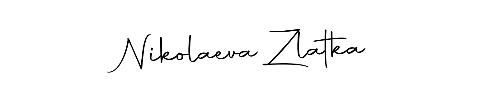 Design your own signature with our free online signature maker. With this signature software, you can create a handwritten (Autography-DOLnW) signature for name Nikolaeva Zlatka. Nikolaeva Zlatka signature style 10 images and pictures png