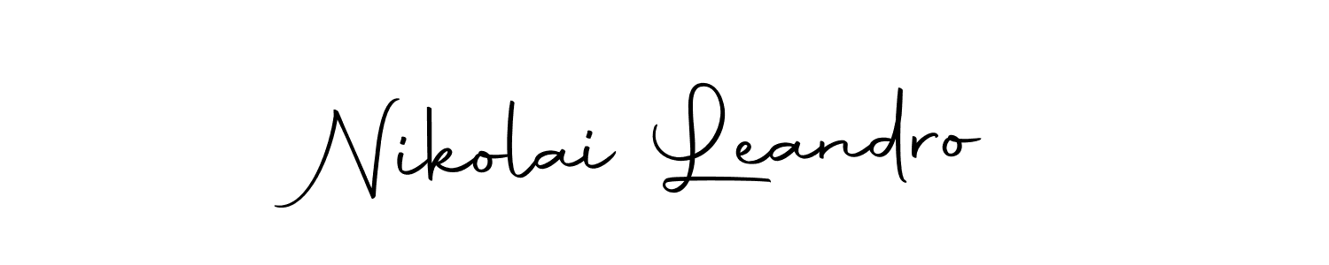 Check out images of Autograph of Nikolai Leandro name. Actor Nikolai Leandro Signature Style. Autography-DOLnW is a professional sign style online. Nikolai Leandro signature style 10 images and pictures png