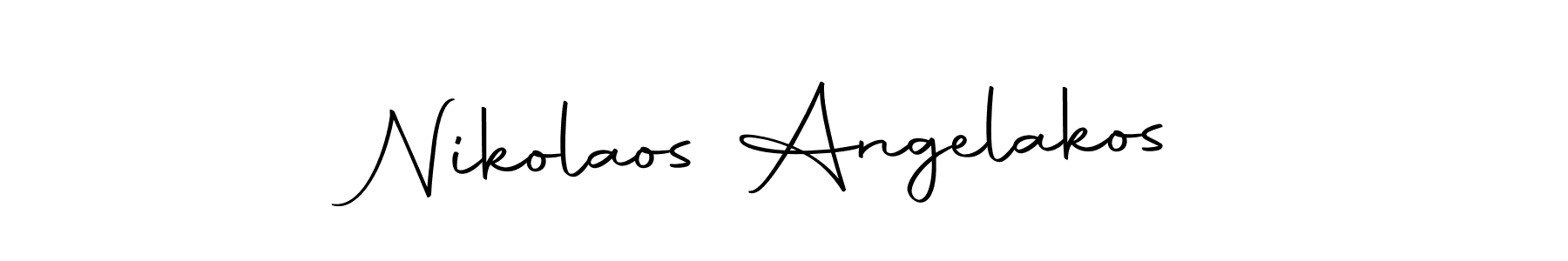 if you are searching for the best signature style for your name Nikolaos Angelakos. so please give up your signature search. here we have designed multiple signature styles  using Autography-DOLnW. Nikolaos Angelakos signature style 10 images and pictures png