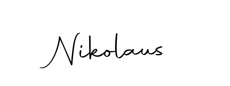 You should practise on your own different ways (Autography-DOLnW) to write your name (Nikolaus) in signature. don't let someone else do it for you. Nikolaus signature style 10 images and pictures png