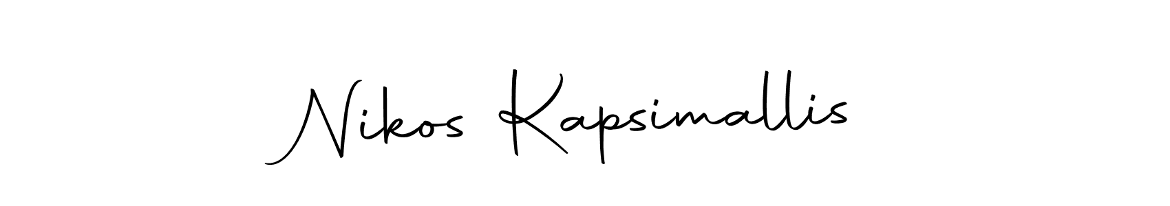 Design your own signature with our free online signature maker. With this signature software, you can create a handwritten (Autography-DOLnW) signature for name Nikos Kapsimallis. Nikos Kapsimallis signature style 10 images and pictures png