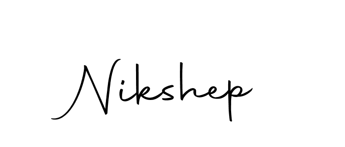 How to make Nikshep signature? Autography-DOLnW is a professional autograph style. Create handwritten signature for Nikshep name. Nikshep signature style 10 images and pictures png