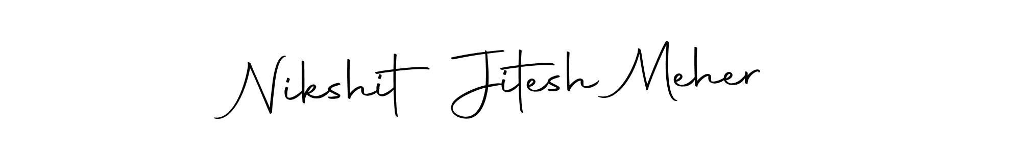 Nikshit Jitesh Meher stylish signature style. Best Handwritten Sign (Autography-DOLnW) for my name. Handwritten Signature Collection Ideas for my name Nikshit Jitesh Meher. Nikshit Jitesh Meher signature style 10 images and pictures png