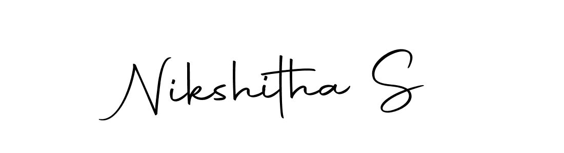 Design your own signature with our free online signature maker. With this signature software, you can create a handwritten (Autography-DOLnW) signature for name Nikshitha S. Nikshitha S signature style 10 images and pictures png