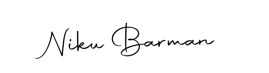 You should practise on your own different ways (Autography-DOLnW) to write your name (Niku Barman) in signature. don't let someone else do it for you. Niku Barman signature style 10 images and pictures png