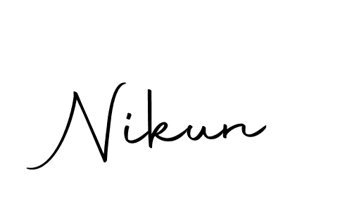Nikun stylish signature style. Best Handwritten Sign (Autography-DOLnW) for my name. Handwritten Signature Collection Ideas for my name Nikun. Nikun signature style 10 images and pictures png