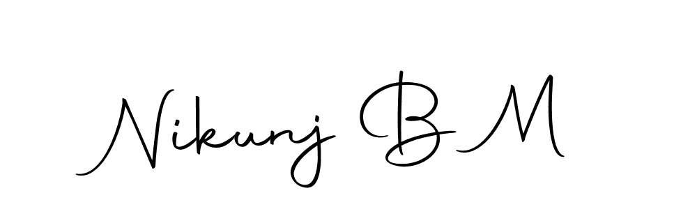 The best way (Autography-DOLnW) to make a short signature is to pick only two or three words in your name. The name Nikunj B M include a total of six letters. For converting this name. Nikunj B M signature style 10 images and pictures png