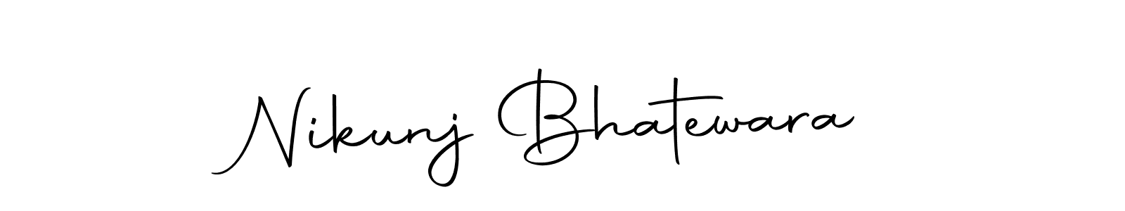 You can use this online signature creator to create a handwritten signature for the name Nikunj Bhatewara. This is the best online autograph maker. Nikunj Bhatewara signature style 10 images and pictures png