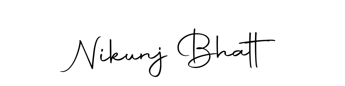 Make a beautiful signature design for name Nikunj Bhatt. With this signature (Autography-DOLnW) style, you can create a handwritten signature for free. Nikunj Bhatt signature style 10 images and pictures png