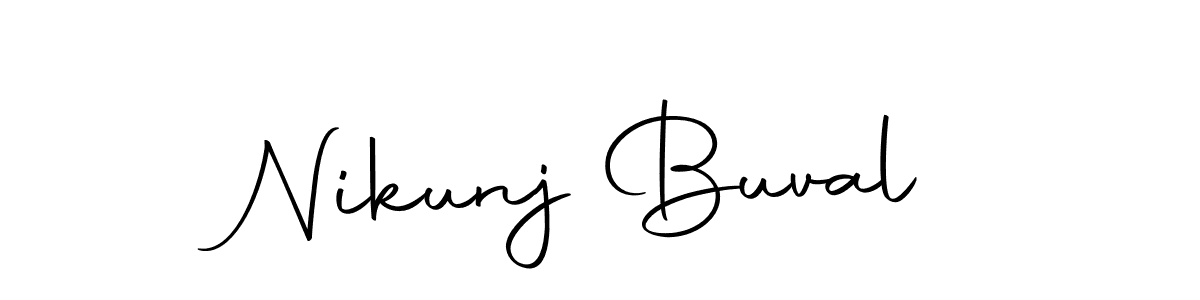 Nikunj Buval stylish signature style. Best Handwritten Sign (Autography-DOLnW) for my name. Handwritten Signature Collection Ideas for my name Nikunj Buval. Nikunj Buval signature style 10 images and pictures png
