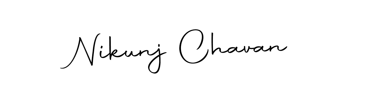 Create a beautiful signature design for name Nikunj Chavan. With this signature (Autography-DOLnW) fonts, you can make a handwritten signature for free. Nikunj Chavan signature style 10 images and pictures png