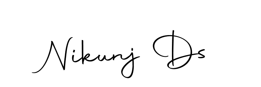 Create a beautiful signature design for name Nikunj Ds. With this signature (Autography-DOLnW) fonts, you can make a handwritten signature for free. Nikunj Ds signature style 10 images and pictures png