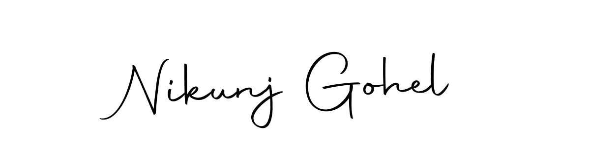 Make a beautiful signature design for name Nikunj Gohel. Use this online signature maker to create a handwritten signature for free. Nikunj Gohel signature style 10 images and pictures png