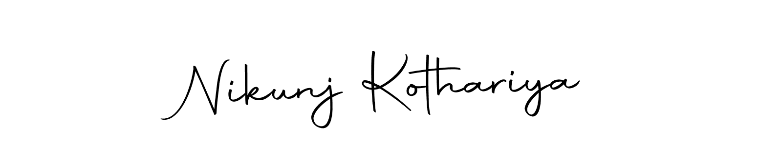 Nikunj Kothariya stylish signature style. Best Handwritten Sign (Autography-DOLnW) for my name. Handwritten Signature Collection Ideas for my name Nikunj Kothariya. Nikunj Kothariya signature style 10 images and pictures png