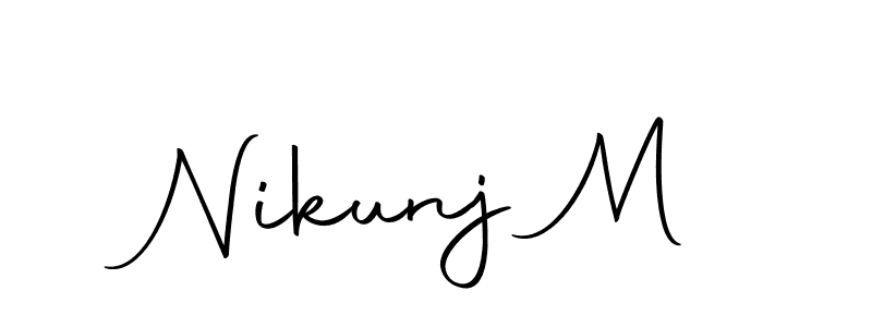 Here are the top 10 professional signature styles for the name Nikunj M. These are the best autograph styles you can use for your name. Nikunj M signature style 10 images and pictures png