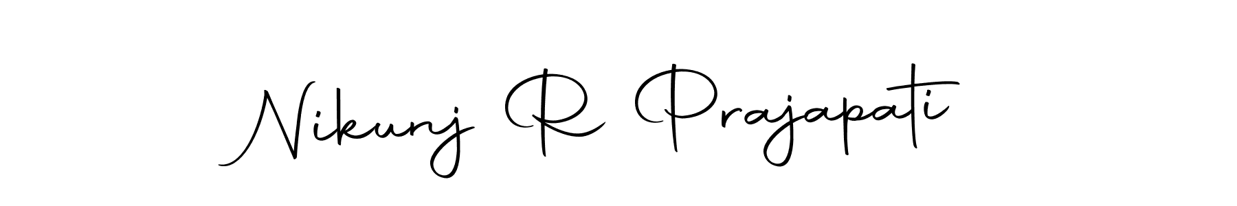 Use a signature maker to create a handwritten signature online. With this signature software, you can design (Autography-DOLnW) your own signature for name Nikunj R Prajapati. Nikunj R Prajapati signature style 10 images and pictures png