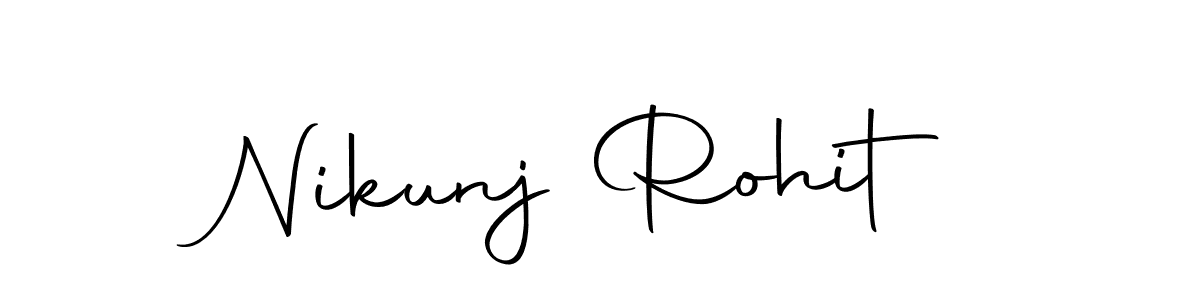 How to make Nikunj Rohit signature? Autography-DOLnW is a professional autograph style. Create handwritten signature for Nikunj Rohit name. Nikunj Rohit signature style 10 images and pictures png