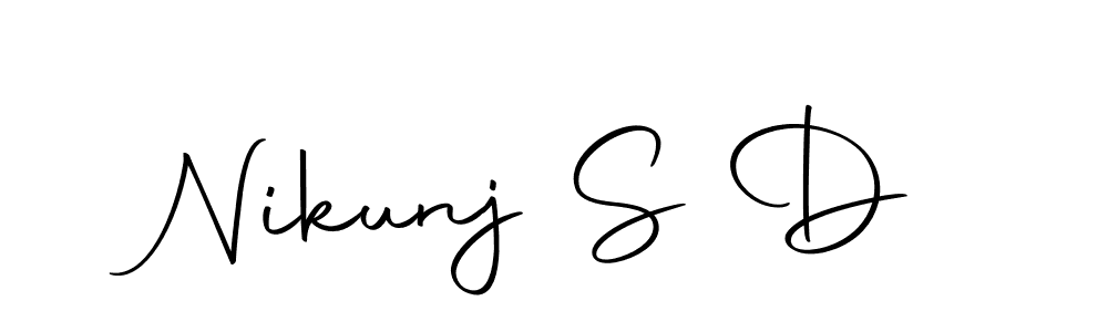 The best way (Autography-DOLnW) to make a short signature is to pick only two or three words in your name. The name Nikunj S D include a total of six letters. For converting this name. Nikunj S D signature style 10 images and pictures png