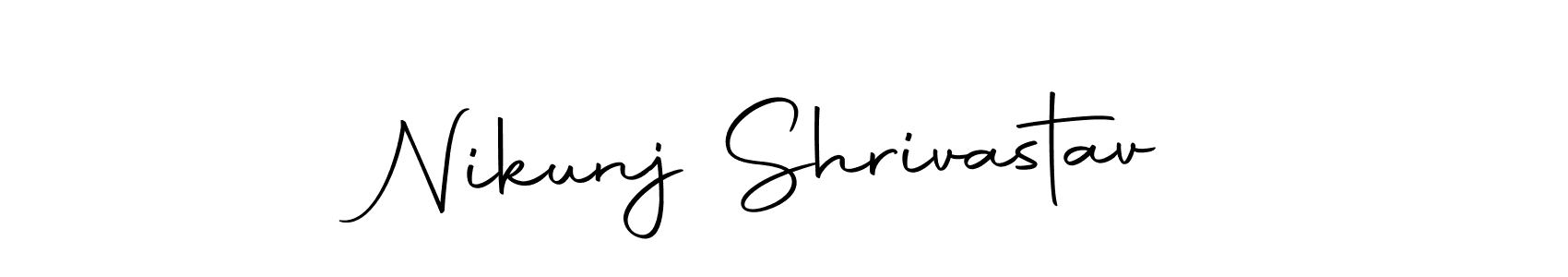 How to make Nikunj Shrivastav signature? Autography-DOLnW is a professional autograph style. Create handwritten signature for Nikunj Shrivastav name. Nikunj Shrivastav signature style 10 images and pictures png