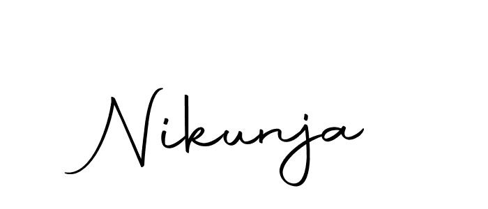 Make a beautiful signature design for name Nikunja. With this signature (Autography-DOLnW) style, you can create a handwritten signature for free. Nikunja signature style 10 images and pictures png