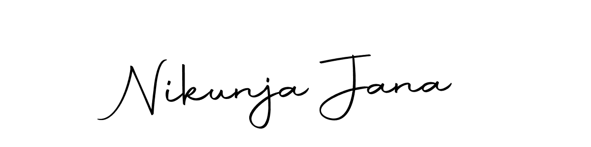 Make a beautiful signature design for name Nikunja Jana. Use this online signature maker to create a handwritten signature for free. Nikunja Jana signature style 10 images and pictures png