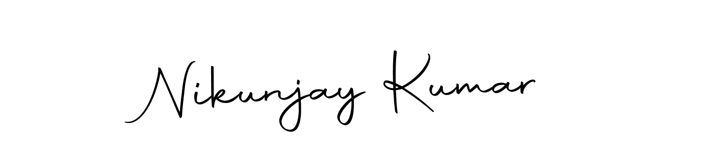 Create a beautiful signature design for name Nikunjay Kumar. With this signature (Autography-DOLnW) fonts, you can make a handwritten signature for free. Nikunjay Kumar signature style 10 images and pictures png