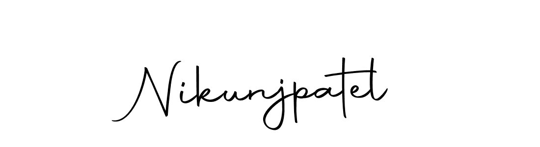 Create a beautiful signature design for name Nikunjpatel. With this signature (Autography-DOLnW) fonts, you can make a handwritten signature for free. Nikunjpatel signature style 10 images and pictures png