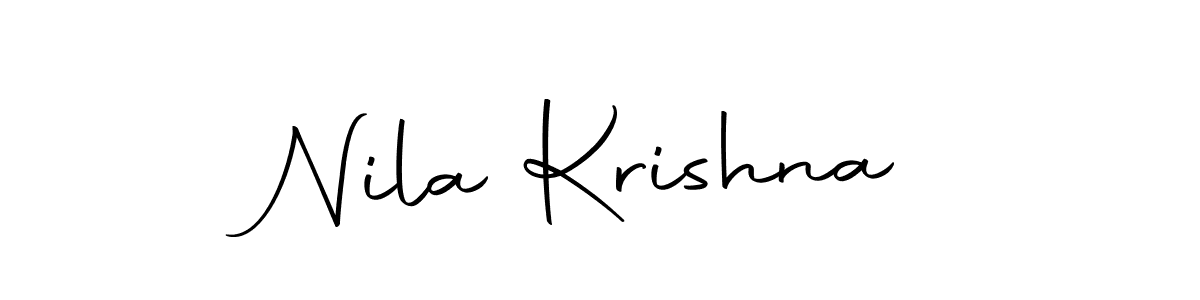 Make a beautiful signature design for name Nila Krishna. With this signature (Autography-DOLnW) style, you can create a handwritten signature for free. Nila Krishna signature style 10 images and pictures png