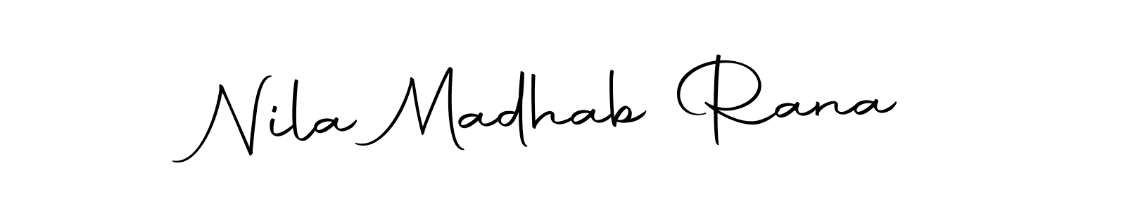 Autography-DOLnW is a professional signature style that is perfect for those who want to add a touch of class to their signature. It is also a great choice for those who want to make their signature more unique. Get Nila Madhab Rana name to fancy signature for free. Nila Madhab Rana signature style 10 images and pictures png