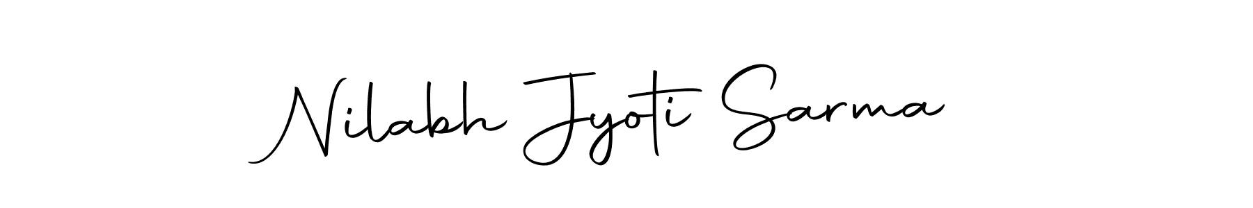 Design your own signature with our free online signature maker. With this signature software, you can create a handwritten (Autography-DOLnW) signature for name Nilabh Jyoti Sarma. Nilabh Jyoti Sarma signature style 10 images and pictures png