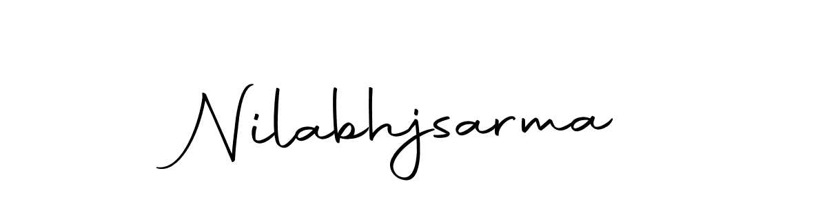 Make a beautiful signature design for name Nilabhjsarma. With this signature (Autography-DOLnW) style, you can create a handwritten signature for free. Nilabhjsarma signature style 10 images and pictures png