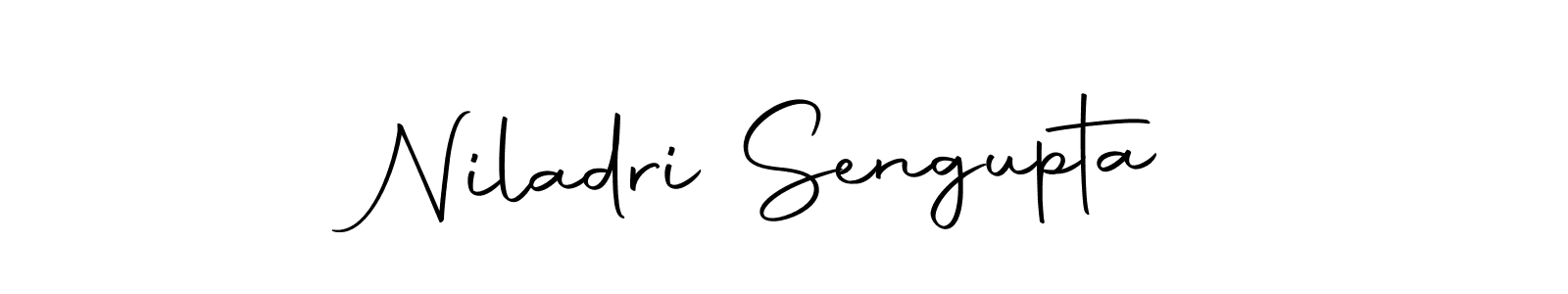 How to make Niladri Sengupta name signature. Use Autography-DOLnW style for creating short signs online. This is the latest handwritten sign. Niladri Sengupta signature style 10 images and pictures png
