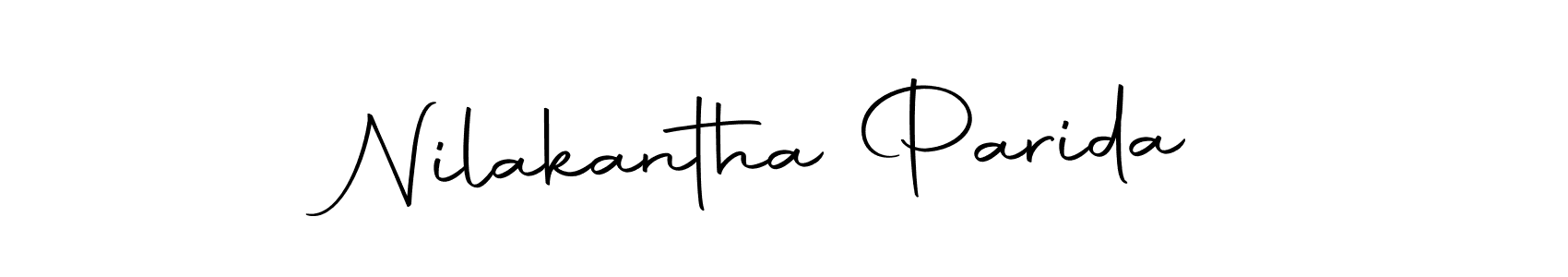 Create a beautiful signature design for name Nilakantha Parida. With this signature (Autography-DOLnW) fonts, you can make a handwritten signature for free. Nilakantha Parida signature style 10 images and pictures png