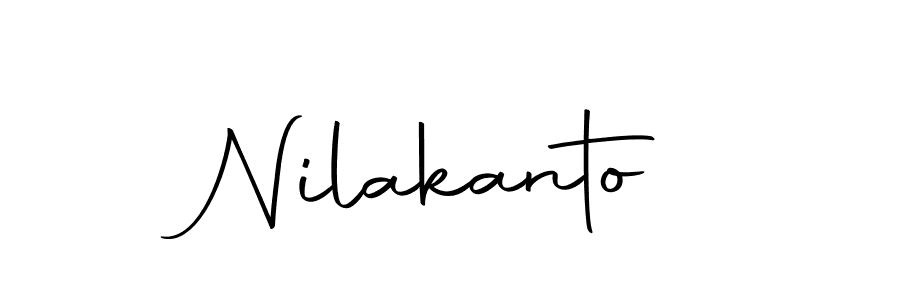Design your own signature with our free online signature maker. With this signature software, you can create a handwritten (Autography-DOLnW) signature for name Nilakanto. Nilakanto signature style 10 images and pictures png
