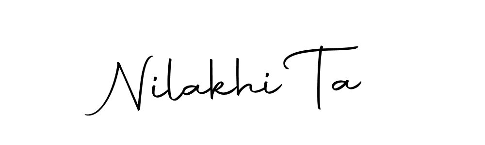 This is the best signature style for the Nilakhi Ta name. Also you like these signature font (Autography-DOLnW). Mix name signature. Nilakhi Ta signature style 10 images and pictures png