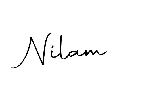 Make a beautiful signature design for name Nilam. With this signature (Autography-DOLnW) style, you can create a handwritten signature for free. Nilam signature style 10 images and pictures png