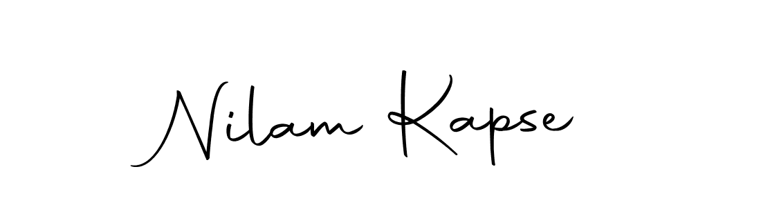Make a beautiful signature design for name Nilam Kapse. With this signature (Autography-DOLnW) style, you can create a handwritten signature for free. Nilam Kapse signature style 10 images and pictures png