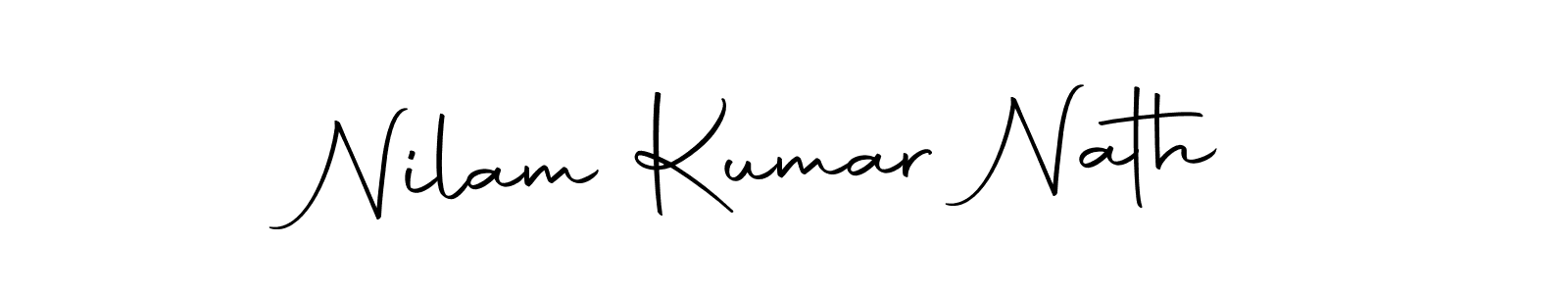 This is the best signature style for the Nilam Kumar Nath name. Also you like these signature font (Autography-DOLnW). Mix name signature. Nilam Kumar Nath signature style 10 images and pictures png