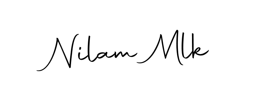 Make a beautiful signature design for name Nilam Mlk. Use this online signature maker to create a handwritten signature for free. Nilam Mlk signature style 10 images and pictures png
